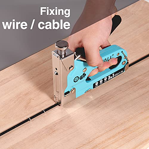 SHALL Staple Gun Heavy Duty, 3-in-1 Upholstery Staple Gun