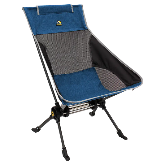 Premium All-Weather ComPack Rocker - Choice 980 - RoadTrip Rocker Smooth Motion Camp Chair - Heathered Royal