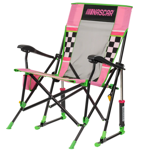 Patented Spring-Action RoadTrip Rocker - NASCAR For Her - Choice 560 - Freestyle Rocker Portable Outdoor Folding Chair Detail