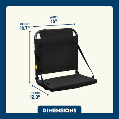 Ultra-Lightweight BleacherBack - Choice 696 - Bleacher-Friendly Stadium Chair with Back Support Detail