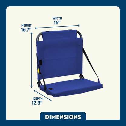 Ultra-Lightweight BleacherBack - Choice 696 - Bleacher-Friendly Stadium Chair with Back Support Detail