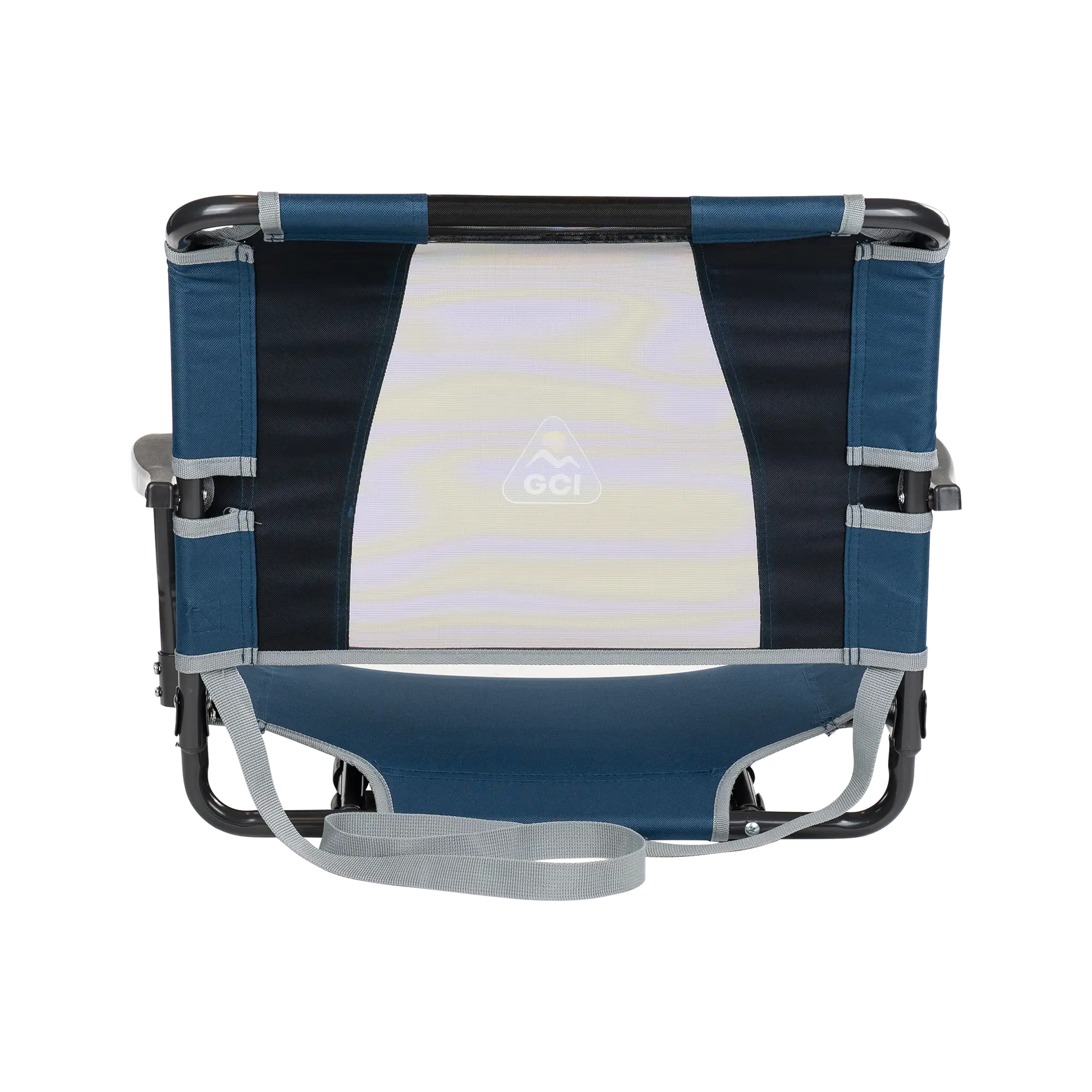 Ergonomic Back-Support Big Comfort Stadium Chair with Armrests - Choice 465 - Lightweight Folding Bleacher Chair with Cushioning Detail