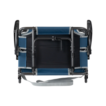 Ergonomic Back-Support Big Comfort Stadium Chair with Armrests - Choice 465 - Lightweight Folding Bleacher Chair with Cushioning Detail
