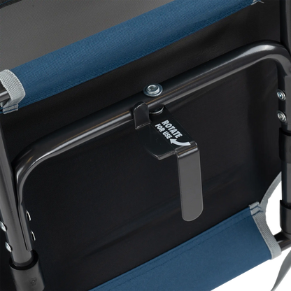 Ergonomic Back-Support Big Comfort Stadium Chair with Armrests - Choice 465 - Lightweight Folding Bleacher Chair with Cushioning Detail