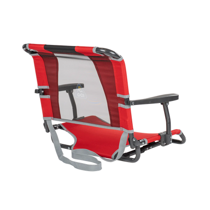 Ergonomic Back-Support Big Comfort Stadium Chair with Armrests - Choice 465 - Lightweight Folding Bleacher Chair with Cushioning Detail