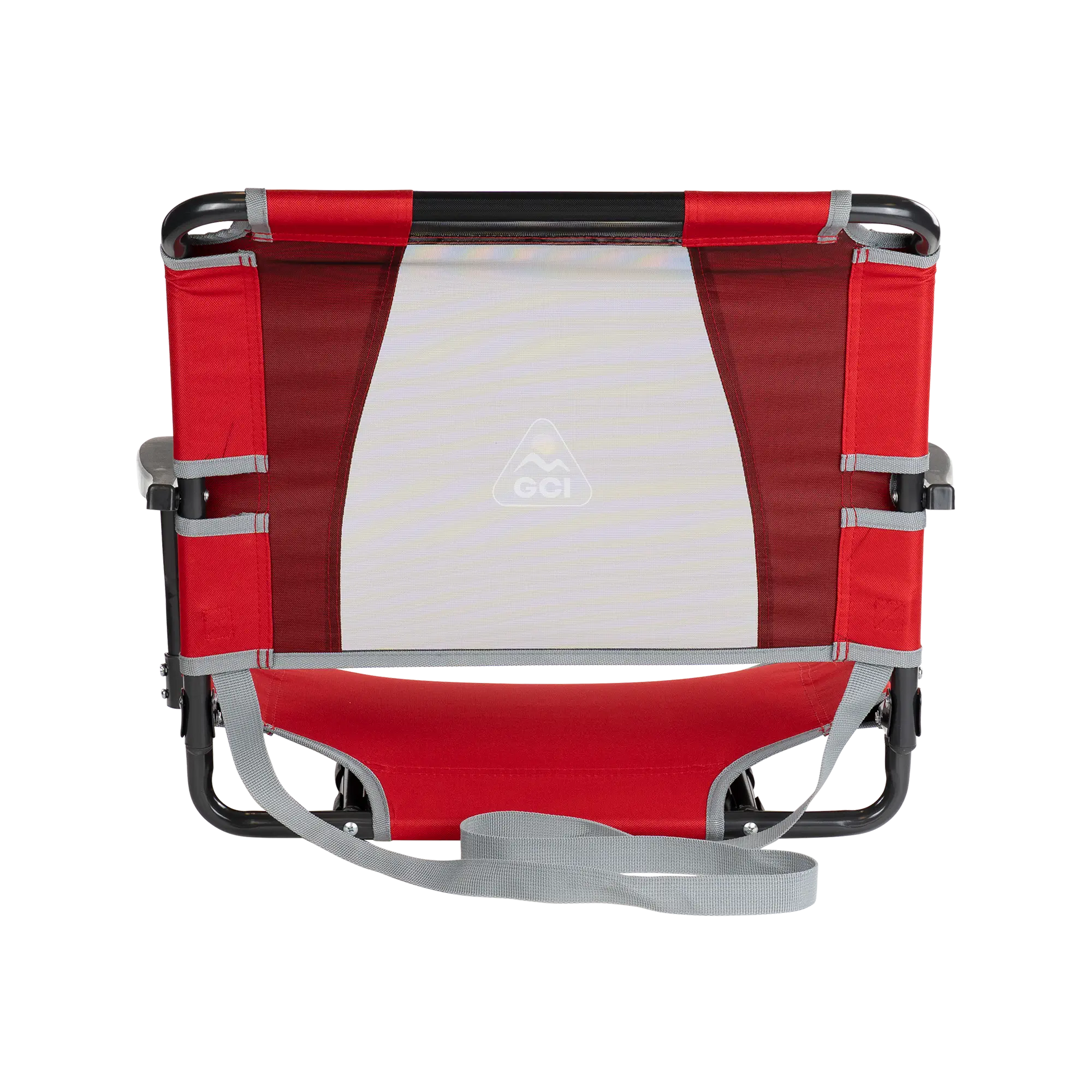 Ergonomic Back-Support Big Comfort Stadium Chair with Armrests - Choice 465 - Lightweight Folding Bleacher Chair with Cushioning Detail