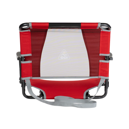Ergonomic Back-Support Big Comfort Stadium Chair with Armrests - Choice 465 - Lightweight Folding Bleacher Chair with Cushioning Detail