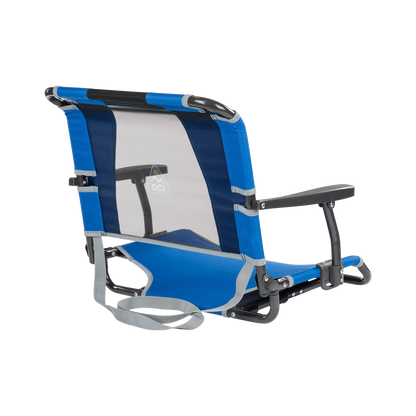 Ergonomic Back-Support Big Comfort Stadium Chair with Armrests - Choice 465 - Lightweight Folding Bleacher Chair with Cushioning Detail