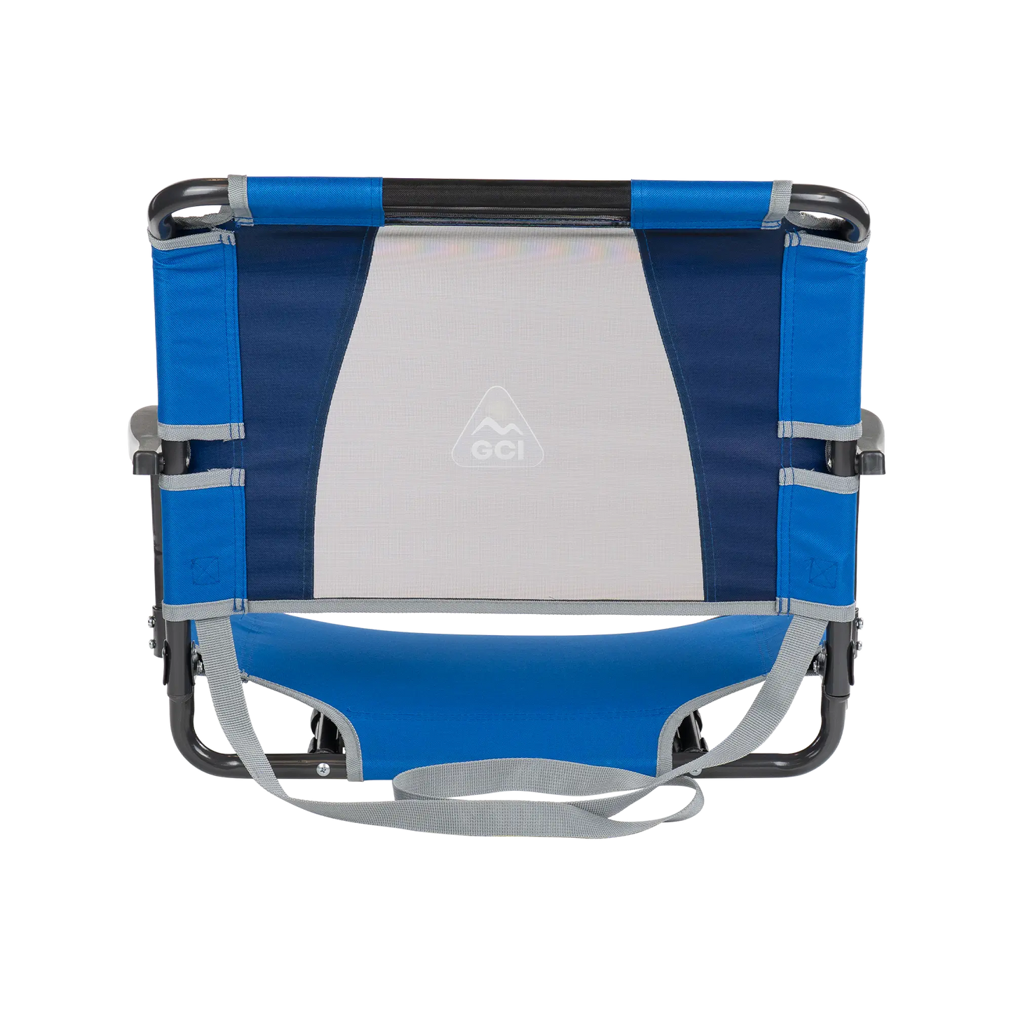 Ergonomic Back-Support Big Comfort Stadium Chair with Armrests - Choice 465 - Lightweight Folding Bleacher Chair with Cushioning Detail