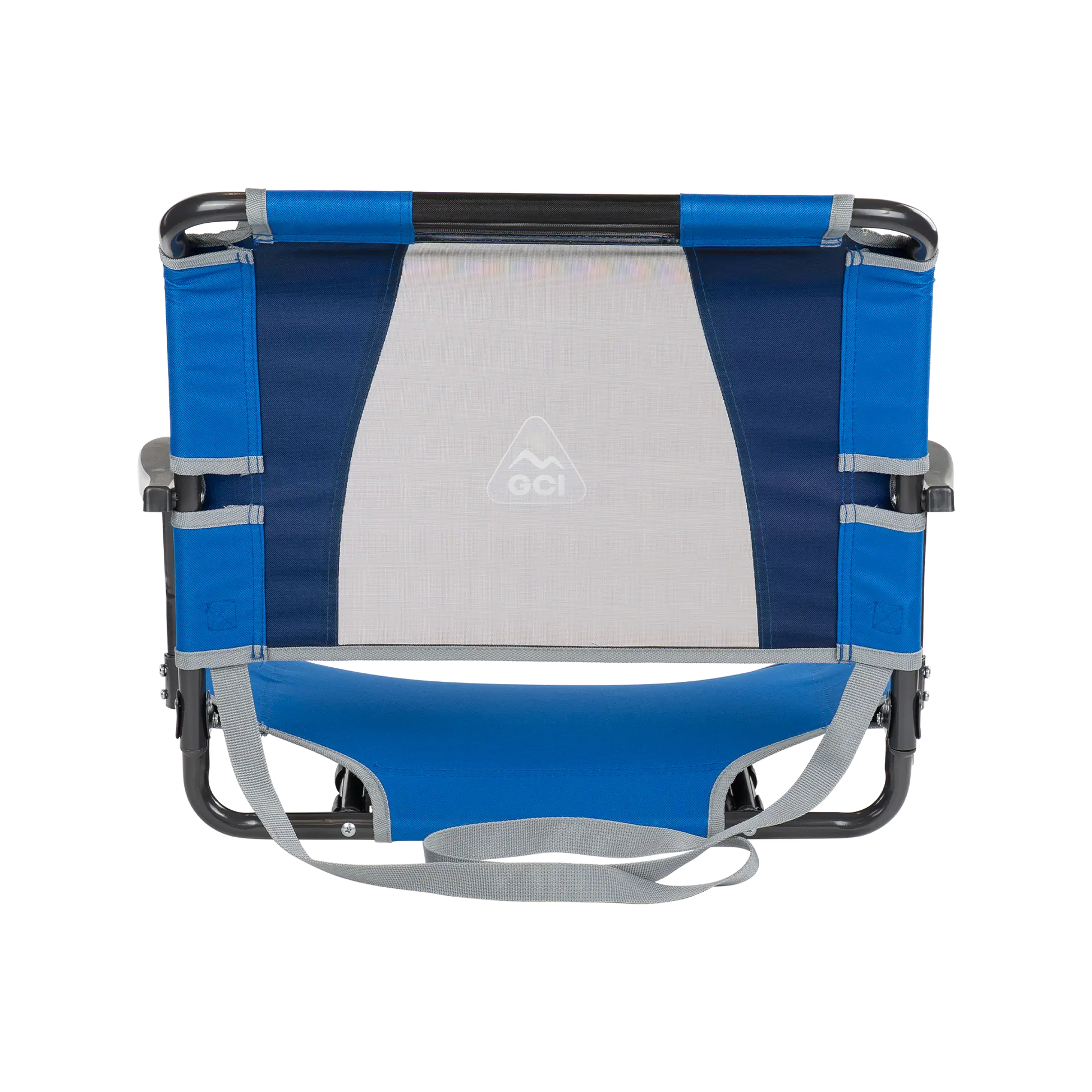 Ergonomic Back-Support Big Comfort Stadium Chair with Armrests - Choice 465 - Lightweight Folding Bleacher Chair with Cushioning Detail