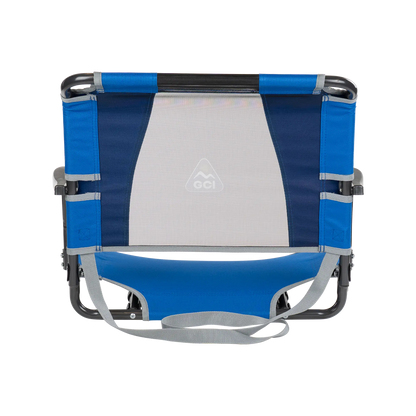 Ergonomic Back-Support Big Comfort Stadium Chair with Armrests - Choice 465 - Lightweight Folding Bleacher Chair with Cushioning Detail