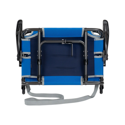 Ergonomic Back-Support Big Comfort Stadium Chair with Armrests - Choice 465 - Lightweight Folding Bleacher Chair with Cushioning Detail