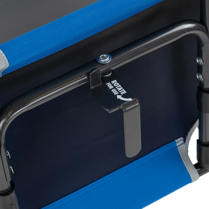 Ergonomic Back-Support Big Comfort Stadium Chair with Armrests - Choice 465 - Lightweight Folding Bleacher Chair with Cushioning Detail