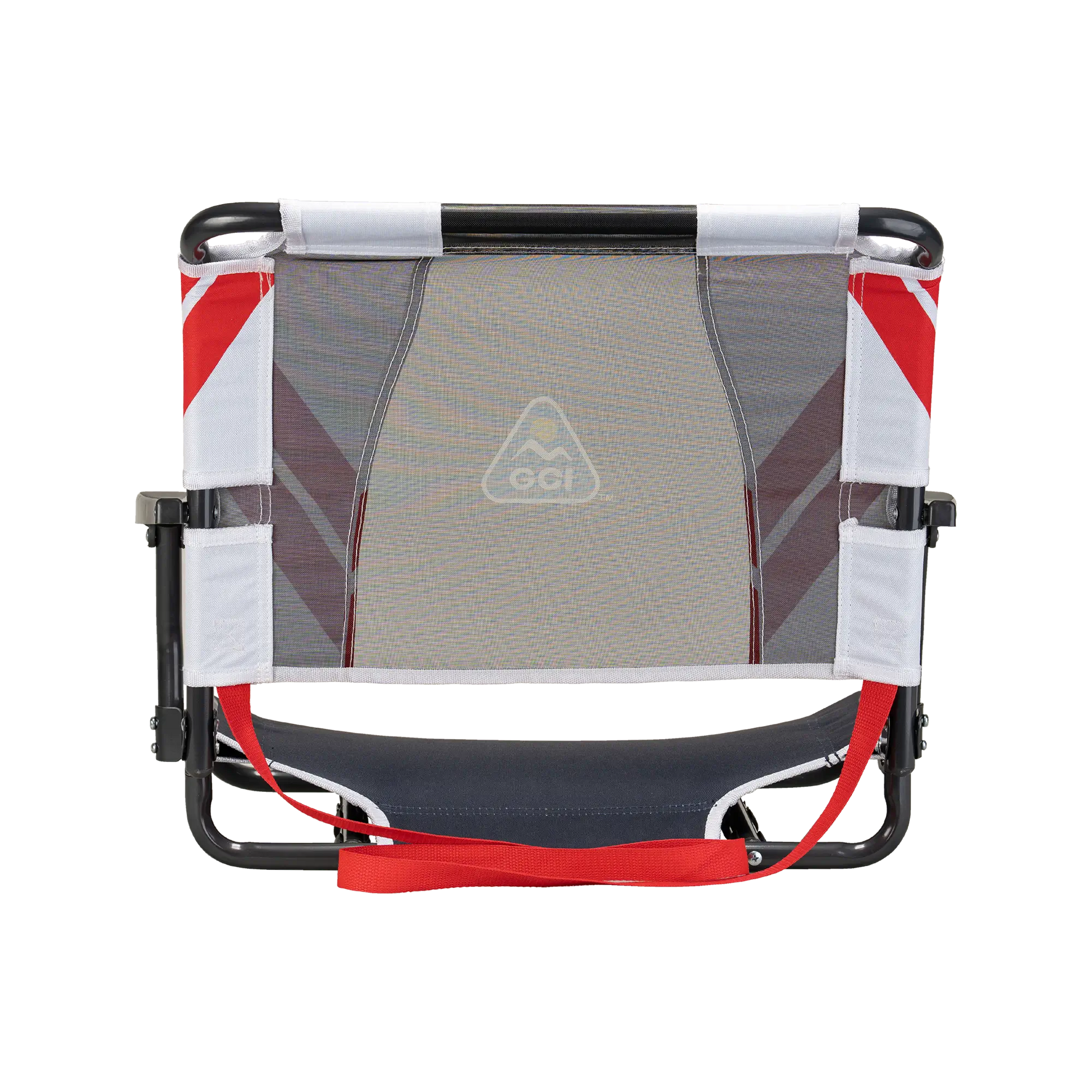 Ergonomic Back-Support Big Comfort Stadium Chair with Armrests - Choice 465 - Lightweight Folding Bleacher Chair with Cushioning Detail