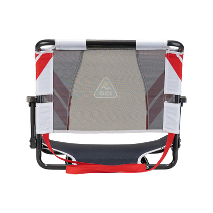 Ergonomic Back-Support Big Comfort Stadium Chair with Armrests - Choice 465 - Lightweight Folding Bleacher Chair with Cushioning Detail