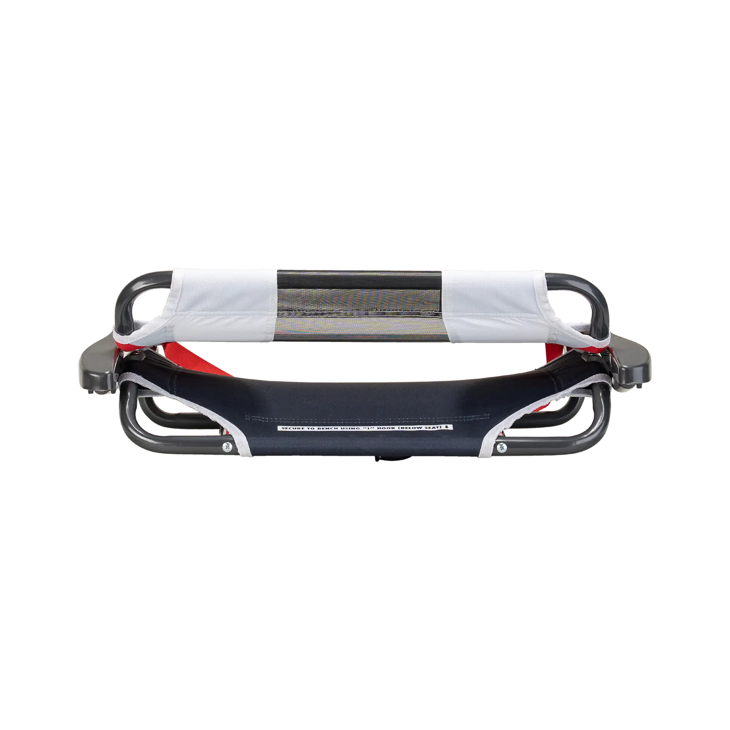 Ergonomic Back-Support Big Comfort Stadium Chair with Armrests - Choice 465 - Lightweight Folding Bleacher Chair with Cushioning Detail