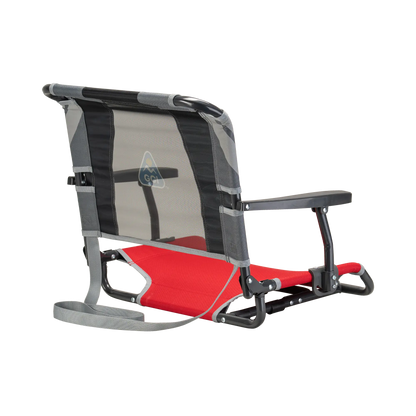 Ergonomic Back-Support Big Comfort Stadium Chair with Armrests - Choice 465 - Lightweight Folding Bleacher Chair with Cushioning Detail