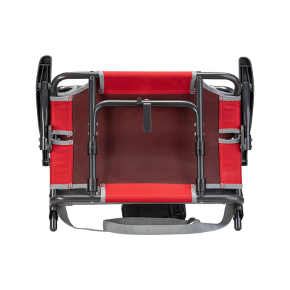 Ergonomic Back-Support Big Comfort Stadium Chair with Armrests - Choice 465 - Lightweight Folding Bleacher Chair with Cushioning Detail