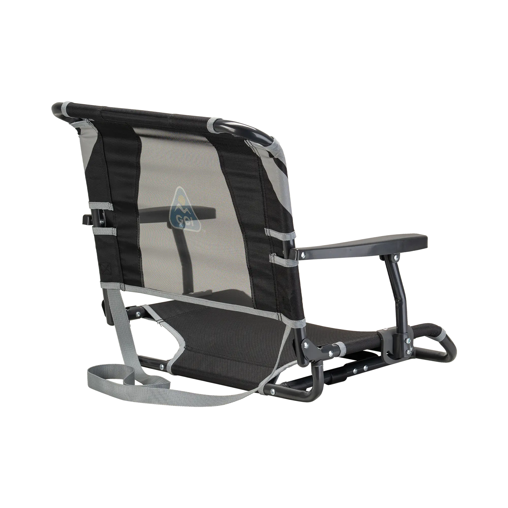 Ergonomic Back-Support Big Comfort Stadium Chair with Armrests - Choice 465 - Lightweight Folding Bleacher Chair with Cushioning Detail