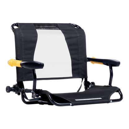 Heavy-Duty Freestyle Stadium Rock-Cliner - Choice 540 - Freestyle Rocker Portable Outdoor Folding Chair - Dark Charcoal