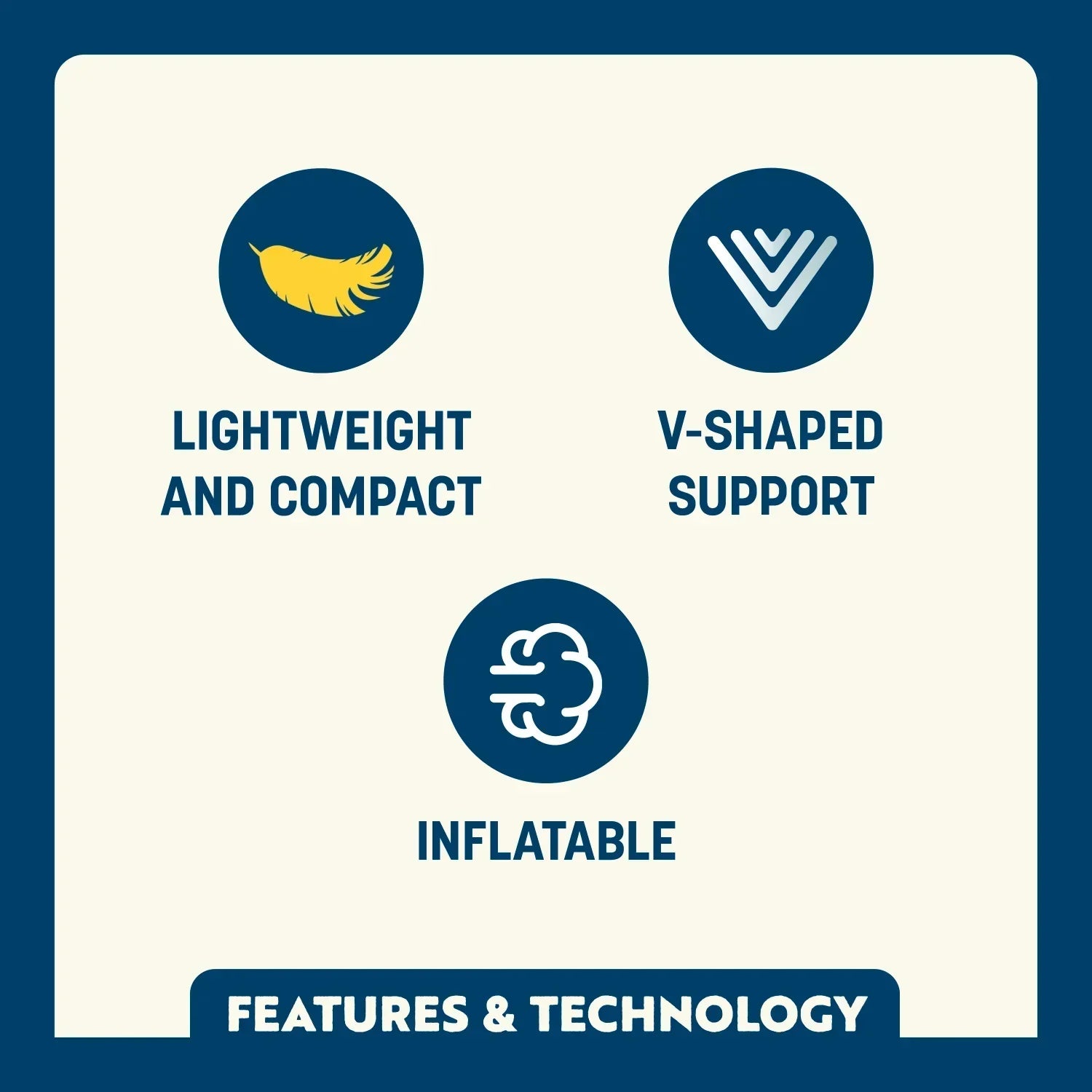 Ergonomic Back-Support College V Seat Inflatable Stadium Cushion - Iowa Hawkeyes - Choice 157 - Ergonomic Portable Stadium Seat for Sports Events Detail