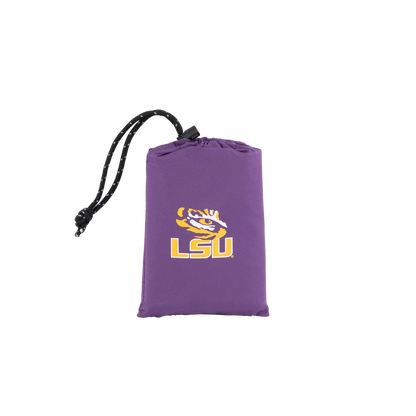 Compact Cushion College V Seat Inflatable Stadium Cushion - LSU Tigers - Choice 762 - Lightweight Folding Bleacher Chair with Cushioning Detail