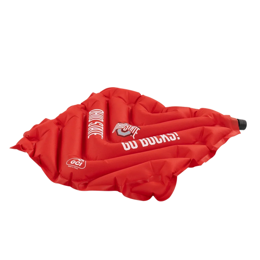 Secure-Hook College V Seat Inflatable Stadium Cushion - Ohio State Buckeyes - Choice 778 - Ergonomic Portable Stadium Seat for Sports Events Detail