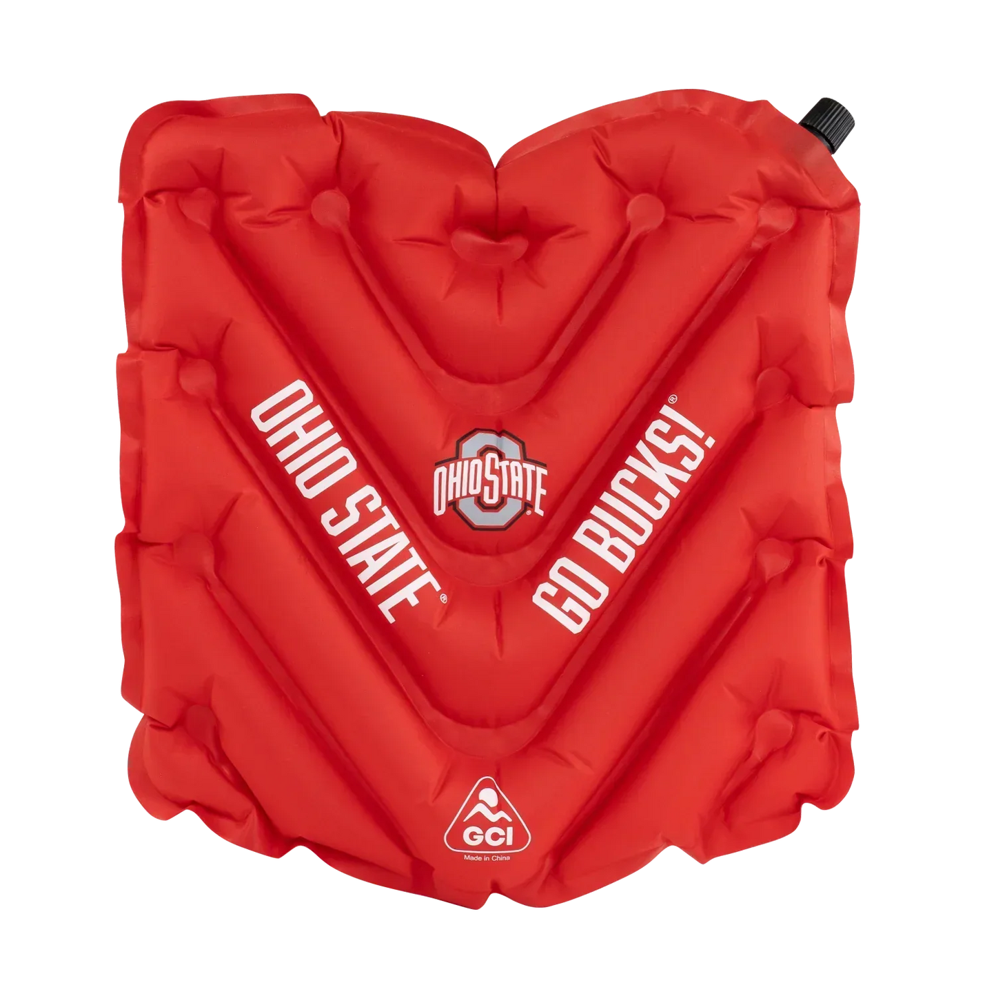 Secure-Hook College V Seat Inflatable Stadium Cushion - Ohio State Buckeyes - Choice 778 - Ergonomic Portable Stadium Seat for Sports Events - Default Title