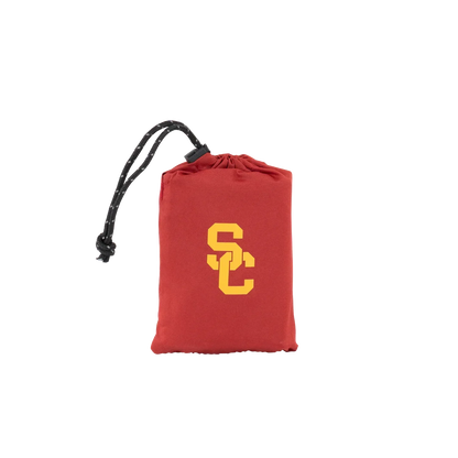 Compact Cushion College V Seat Inflatable Stadium Cushion - USC Trojans - Choice 523 - Lightweight Folding Bleacher Chair with Cushioning Detail