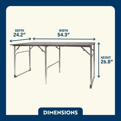 Slim-Fold Slim-Fold Table - Choice 196 - Portable Camping Table with Heat-Resistant Countertop Detail