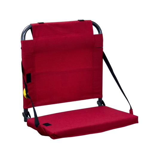 Ultra-Lightweight BleacherBack - Choice 696 - Bleacher-Friendly Stadium Chair with Back Support - Red