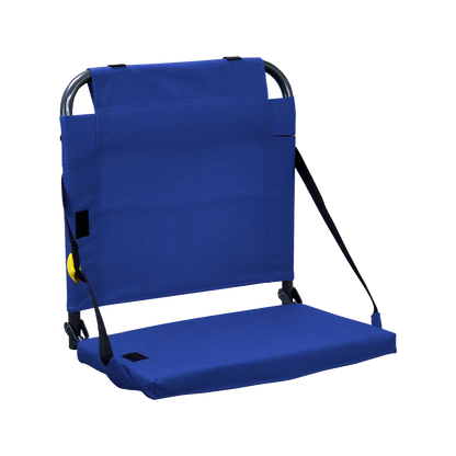 Ultra-Lightweight BleacherBack - Choice 696 - Bleacher-Friendly Stadium Chair with Back Support - Royal Blue