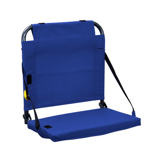 Ultra-Lightweight BleacherBack - Choice 696 - Bleacher-Friendly Stadium Chair with Back Support - Royal Blue