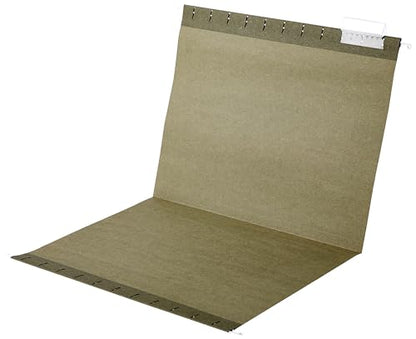 Basics Hanging File Folders with Adjustable Tabs, Sturdy Expandable