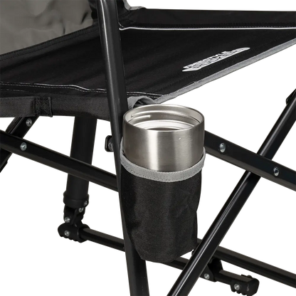 Patented Spring-Action Freestyle Rocker - Choice 711 - Heavy-Duty Kickback Rocker with Beverage Holder Detail