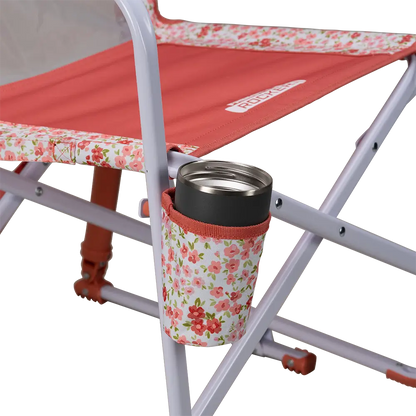 Patented Spring-Action Freestyle Rocker - Choice 711 - Heavy-Duty Kickback Rocker with Beverage Holder Detail