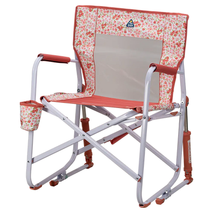 Patented Spring-Action Freestyle Rocker - Choice 711 - Heavy-Duty Kickback Rocker with Beverage Holder Detail