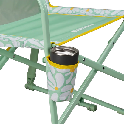 Patented Spring-Action Freestyle Rocker - Choice 711 - Heavy-Duty Kickback Rocker with Beverage Holder Detail