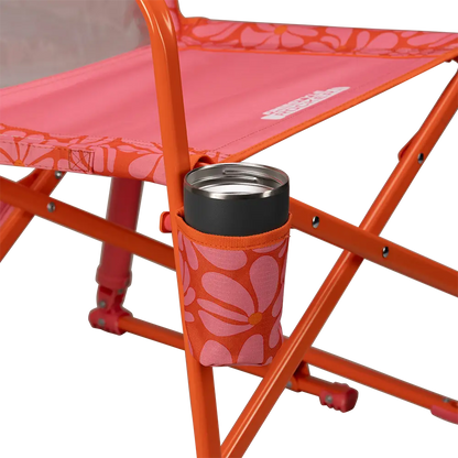 Patented Spring-Action Freestyle Rocker - Choice 711 - Heavy-Duty Kickback Rocker with Beverage Holder Detail