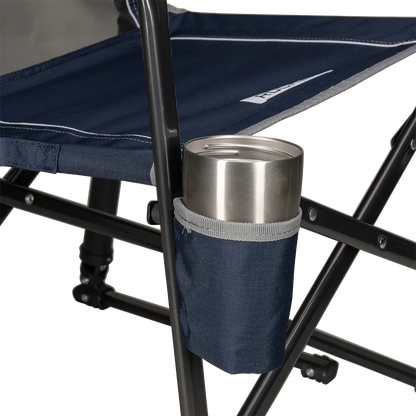 Patented Spring-Action Freestyle Rocker - Choice 711 - Heavy-Duty Kickback Rocker with Beverage Holder Detail