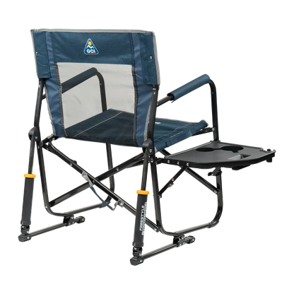 Patented Spring-Action Freestyle Rocker with Side Table - Choice 853 - Freestyle Rocker Portable Outdoor Folding Chair Detail