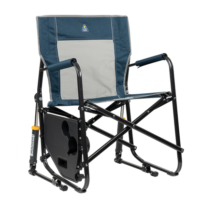 Patented Spring-Action Freestyle Rocker with Side Table - Choice 853 - Freestyle Rocker Portable Outdoor Folding Chair Detail