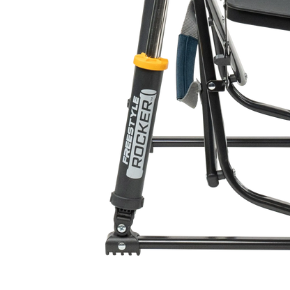 Patented Spring-Action Freestyle Rocker with Side Table - Choice 853 - Freestyle Rocker Portable Outdoor Folding Chair Detail