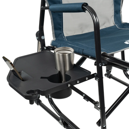Patented Spring-Action Freestyle Rocker with Side Table - Choice 853 - Freestyle Rocker Portable Outdoor Folding Chair Detail