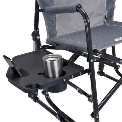 Patented Spring-Action Freestyle Rocker with Side Table - Choice 853 - Freestyle Rocker Portable Outdoor Folding Chair Detail