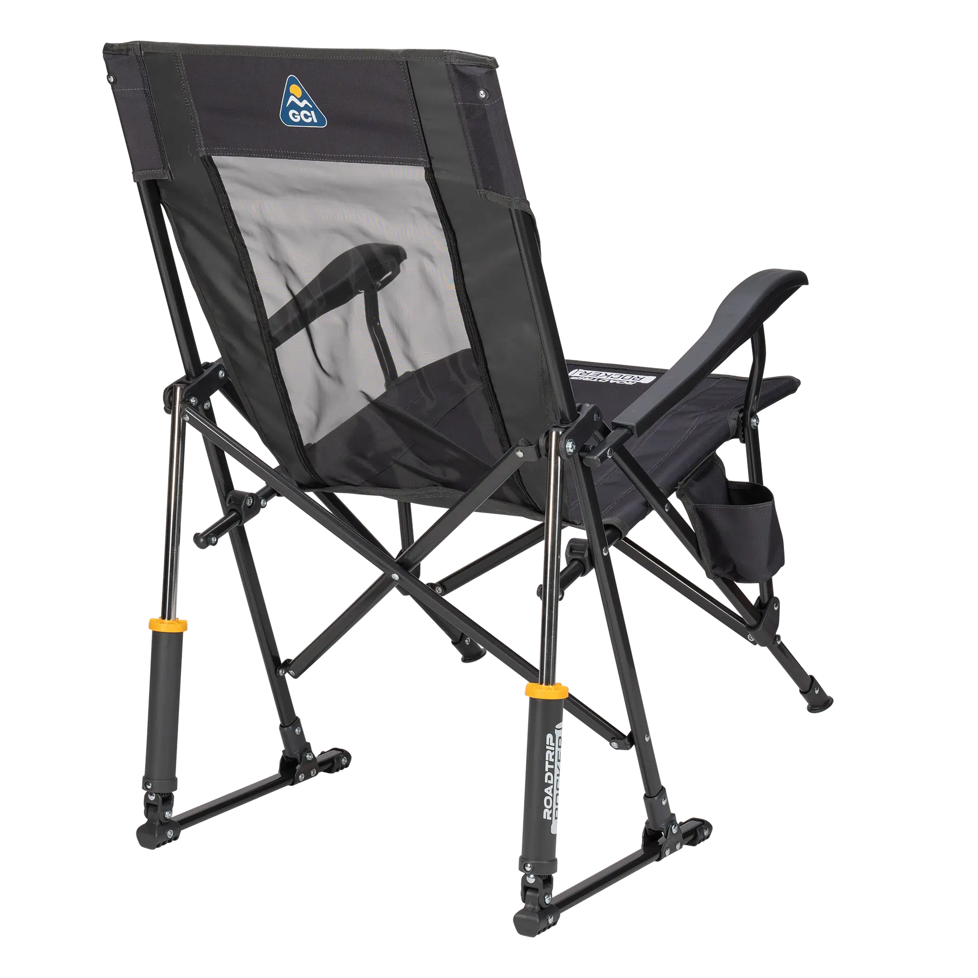 Heavy-Duty Freestyle RoadTrip Rocker - Choice 855 - Heavy-Duty Kickback Rocker with Beverage Holder Detail