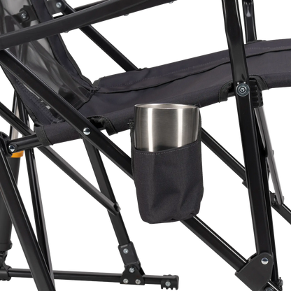 Heavy-Duty Freestyle RoadTrip Rocker - Choice 855 - Heavy-Duty Kickback Rocker with Beverage Holder Detail