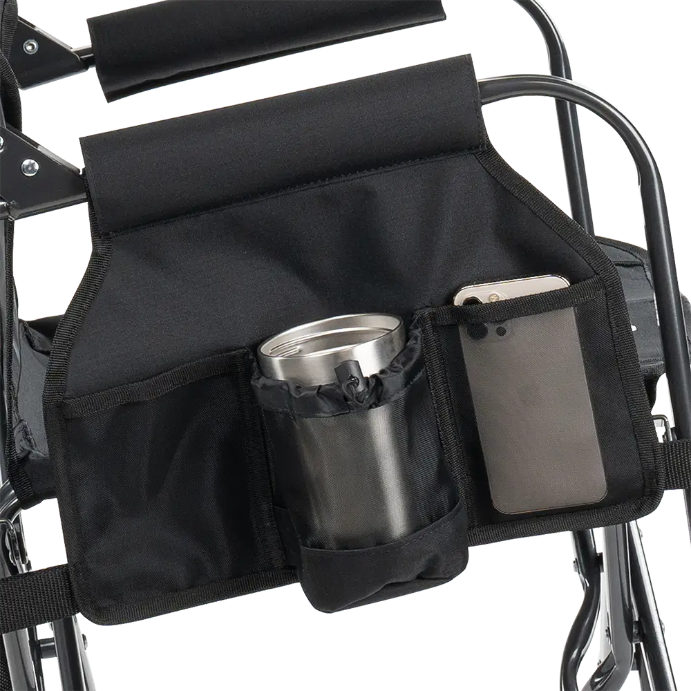 Premium All-Weather Stowaway Rocker - Choice 794 - Heavy-Duty Kickback Rocker with Beverage Holder Detail