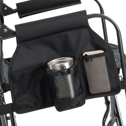 Premium All-Weather Stowaway Rocker - Choice 794 - Heavy-Duty Kickback Rocker with Beverage Holder Detail
