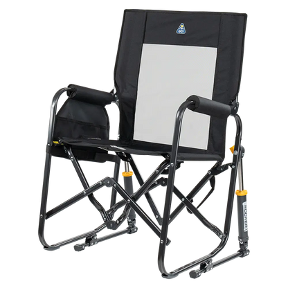 Premium All-Weather Stowaway Rocker - Choice 794 - Heavy-Duty Kickback Rocker with Beverage Holder Detail